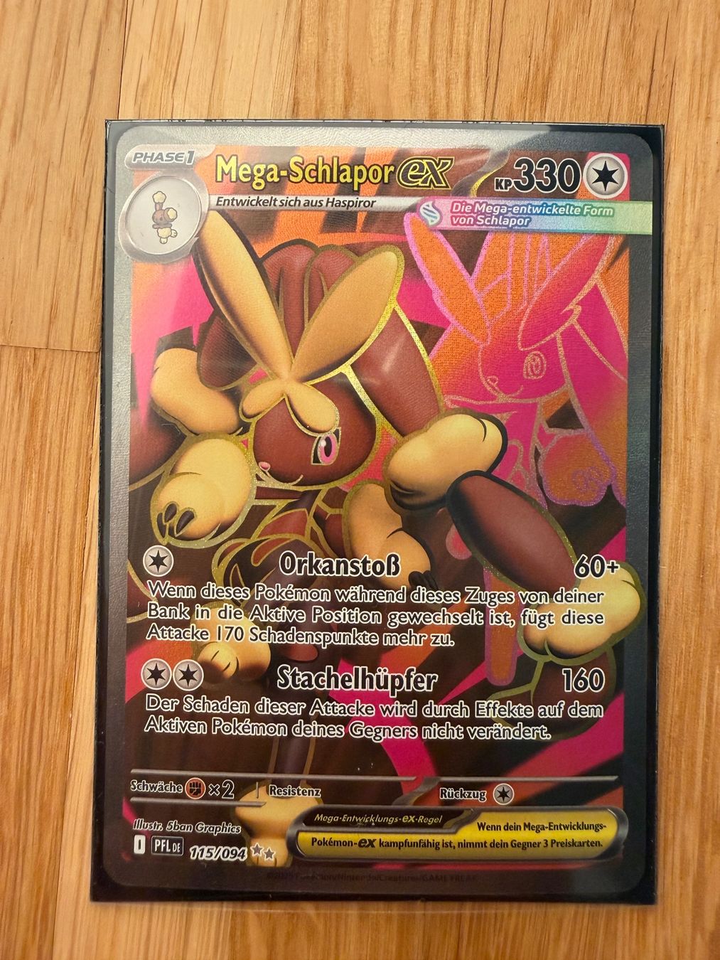 Pokémon Carte collezionabili: Mega Schlapor EX - PFL 115/094 – Usato da Utzenstorf venduto da C2Pira