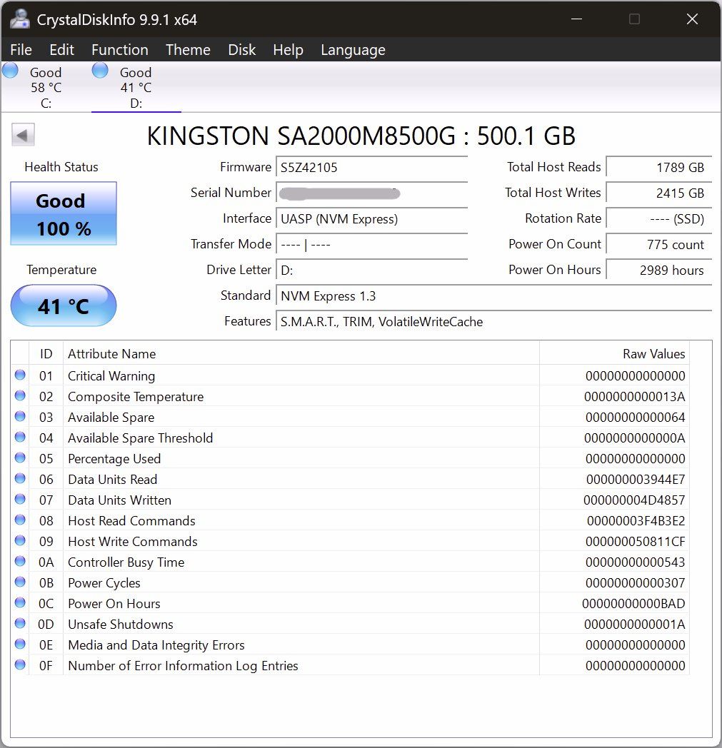 Kingston Dischi rigidi: Kingston A2000 NVMe PCIe SSD – Usato da Bremgarten AG venduto da joker_eat_world 3