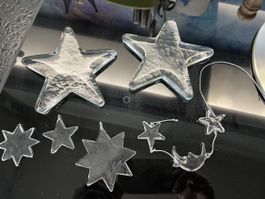 Glassterne Glasi Hergiswil Weihnachtsdeko Fensterdeko Sterne
