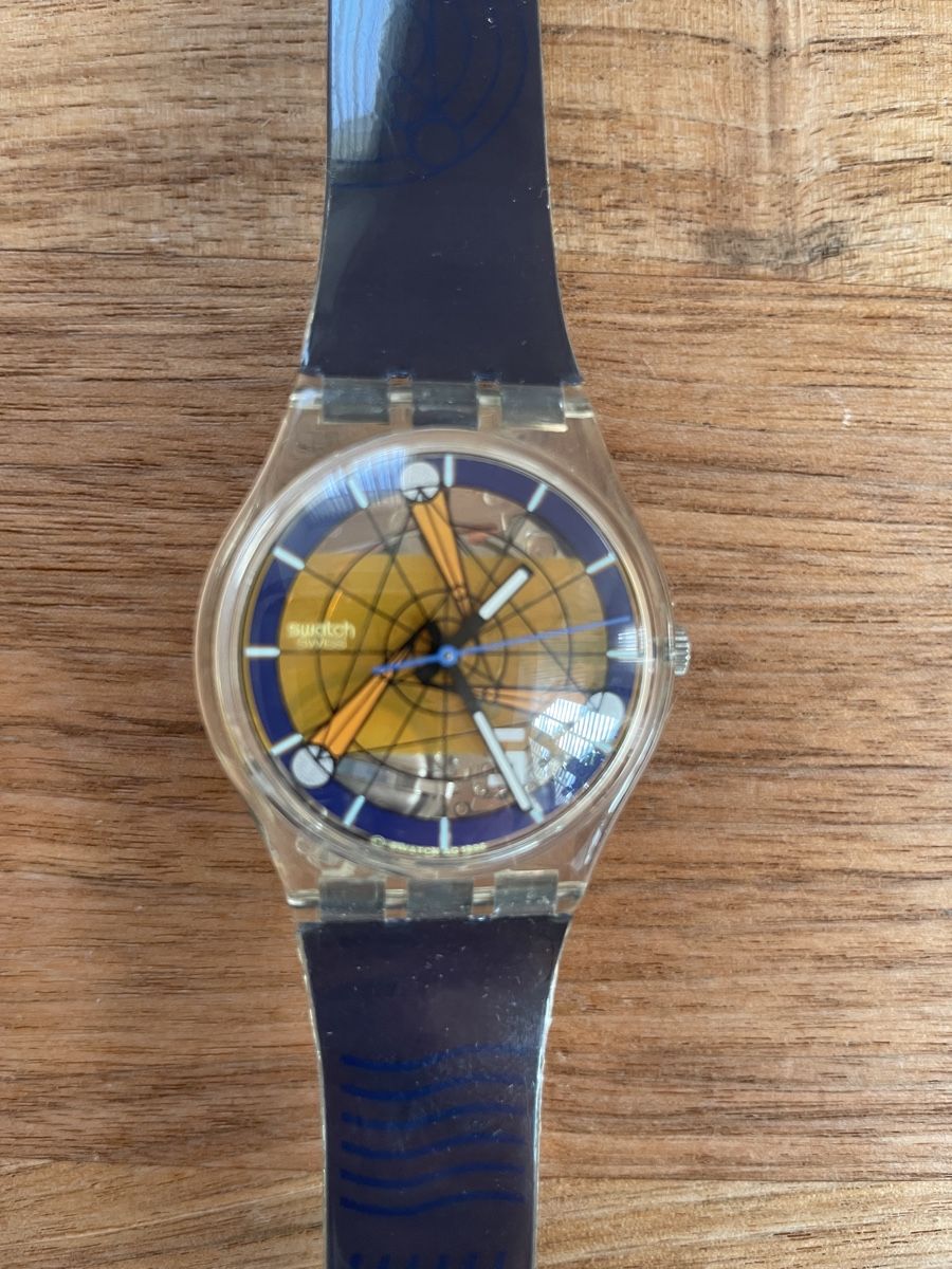 Swatch Orologi: Swatch, blau / orange – Usato da Männedorf venduto da ibrb