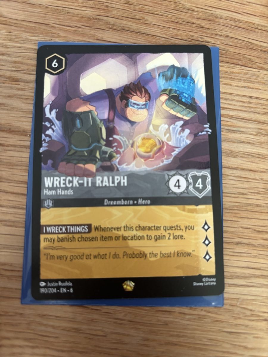 Disney Carte collezionabili: Lorcana Wreck-it Ralph Ham Hands – Usato da Würenlos venduto da Ashley24