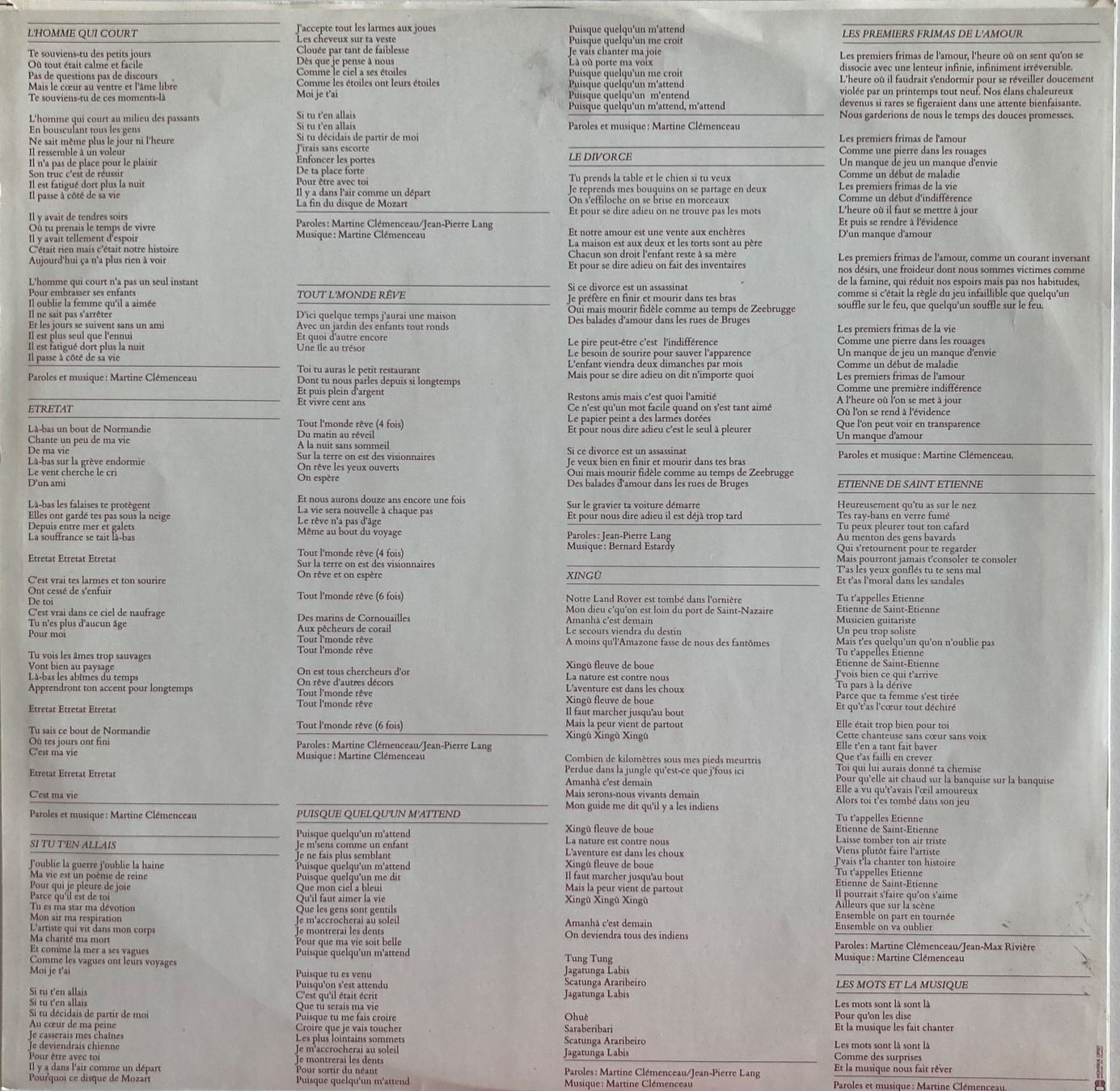 Dischi in vinile: MARTINE CLÉMENCEAU - MARTINE CLÉMENCEAU – Usato da Poliez-Pittet venduto da Newtown-Records 2