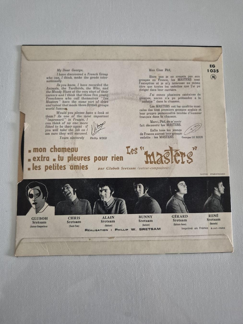 Dischi in vinile: Les Masters - Mon Chameau - Single 7 – Usato da Uster venduto da newwave0 1