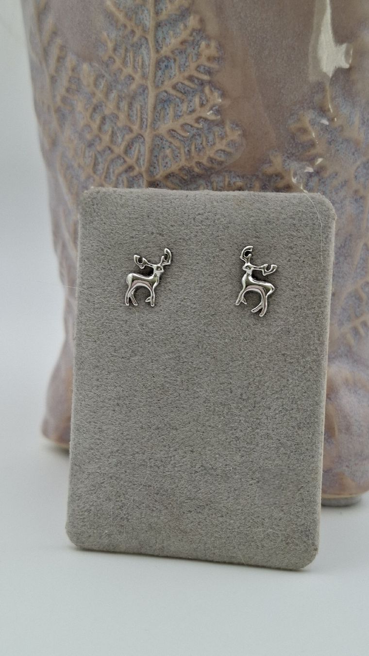 Orecchini pendenti & Orecchini a lobo: Ohrstecker Hirsch 925 Silber  – Nuovo e nell'imballaggio originale da Kriens venduto da Wolly85