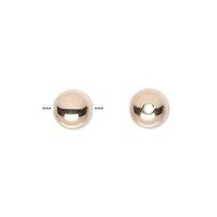 10 Metall Perlen 5mm rose gold
