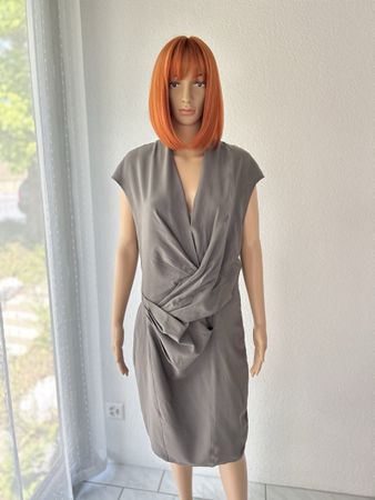Lauren Ralph Lauren Dress Size 12 Grey Wool Blend