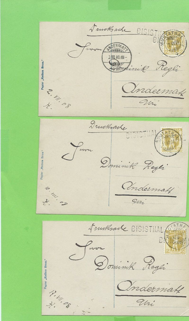 Cartoline postali: 9 seltene Ansichtskarten "Tosca" Anfang 1900 – Usato da Zürich venduto da t24_de 1