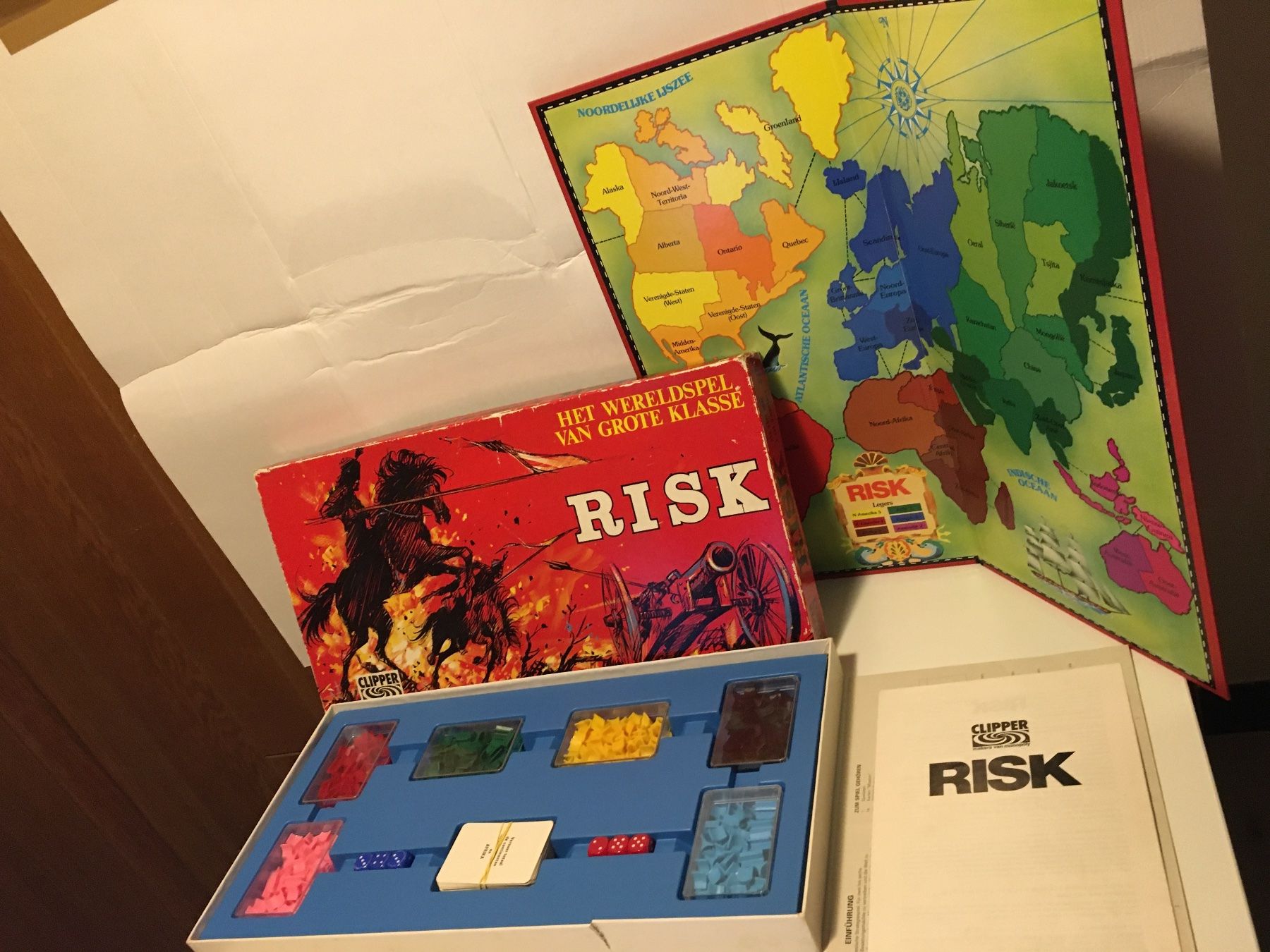 Parker Spiele: RISK - Spiel von Clipper - holländisch - mit DE-Anleitung – Gebraucht aus Andwil SG von Rainboli 2