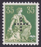 Verwaltungsmarke SBK-Nr. 8 (Gelochtes Kreuz) postfrisch **