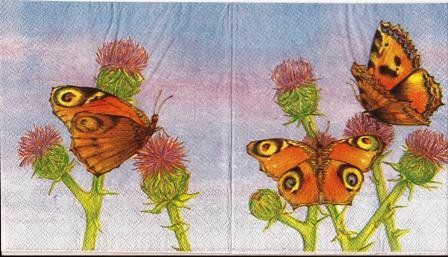Servietten: 1 Servietten Schmetterling seltene Einzelstücke – Neu (gemäss Beschreibung) aus Basel von Happybaer