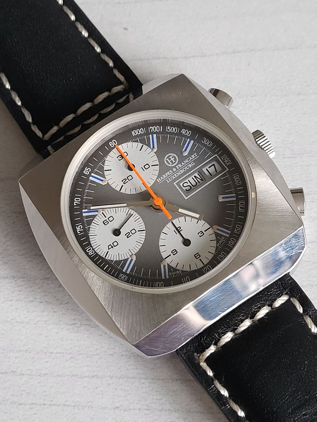 Zeno Orologi: New Oldstock Chronograph mit Vljoux 7750 – Nuovo (secondo la descrizione) da Allschwil venduto da Uhrenbinz 2