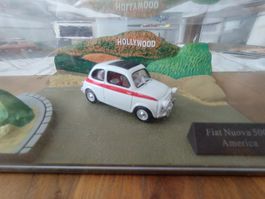 Fiat Nuova 500 America 1:43 in Diorama