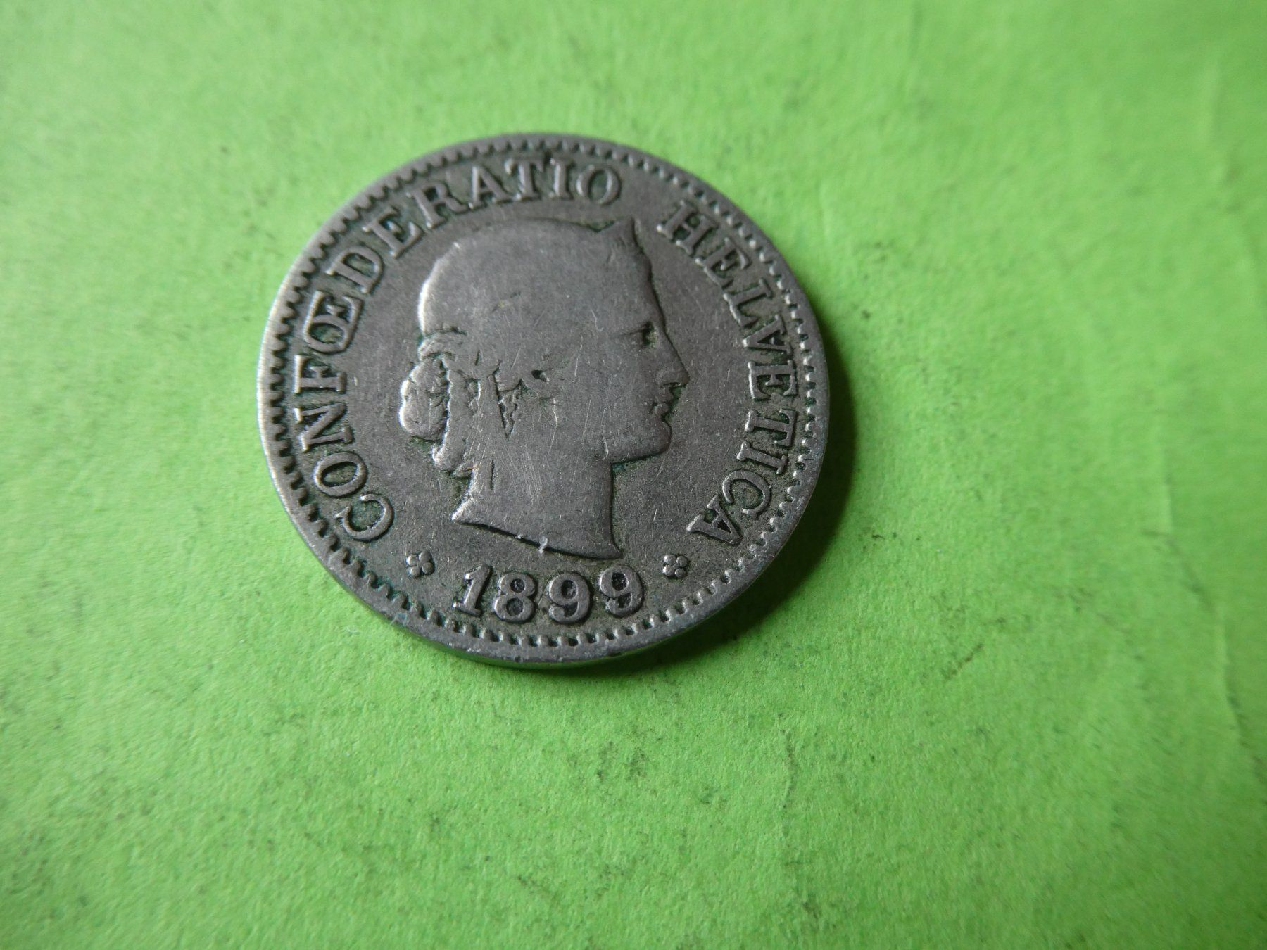 Tutti le monete: Schweiz 1899, 10 Rappen – Usato da Hinterforst venduto da Rohusri