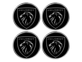 AUSVERKAUF Peugeot Nabendeckel 3D Emblem 48mm Durchmesser