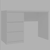 Schreibtisch mit 3 Schubladen 108x50x70.5cm 