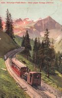 Schynige platte bahn blick gegen sulegg