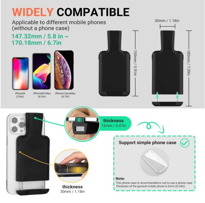 Scanner: Barcode-Scanner Tragbarer Rückclip Wireless Drahtlos – Nuovo e nell'imballaggio originale da Bülach venduto da DEHAM 3