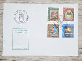 CL18 Enveloppe + Timbre Suisse 1981