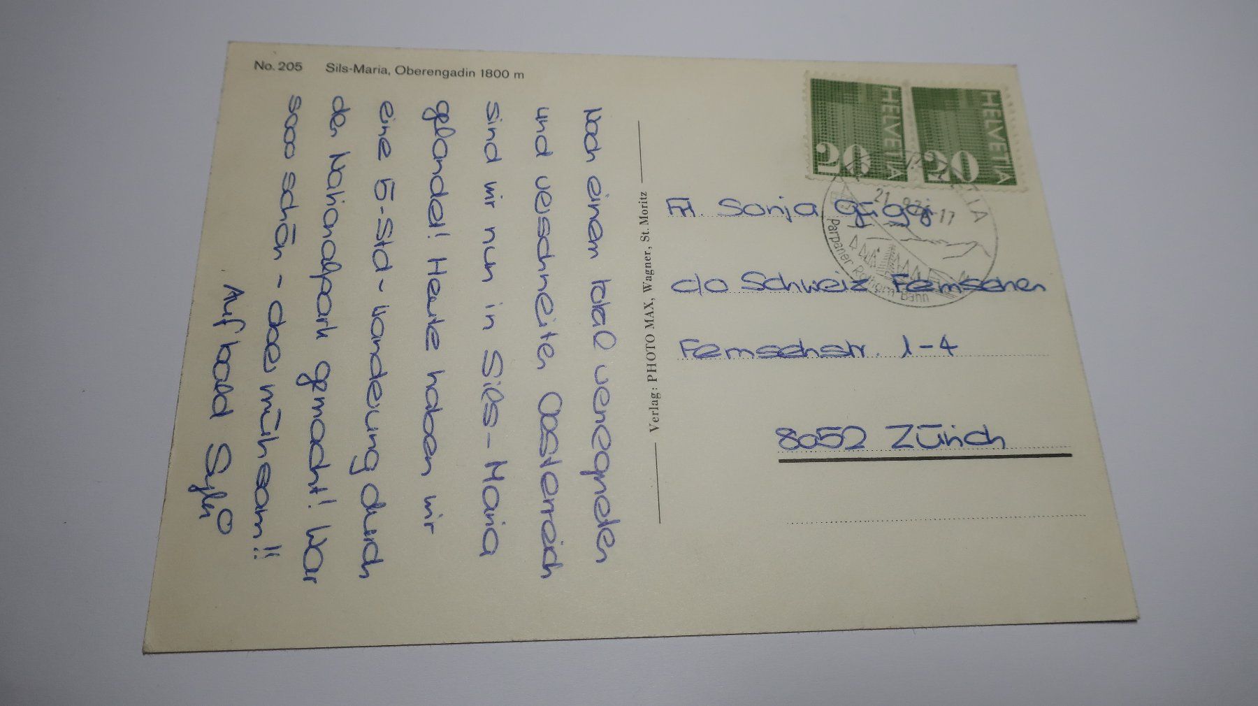 Ansichtskarten: Sils-Maria Oberengadin – Gebraucht aus Cormoret von Pascalll2001 2