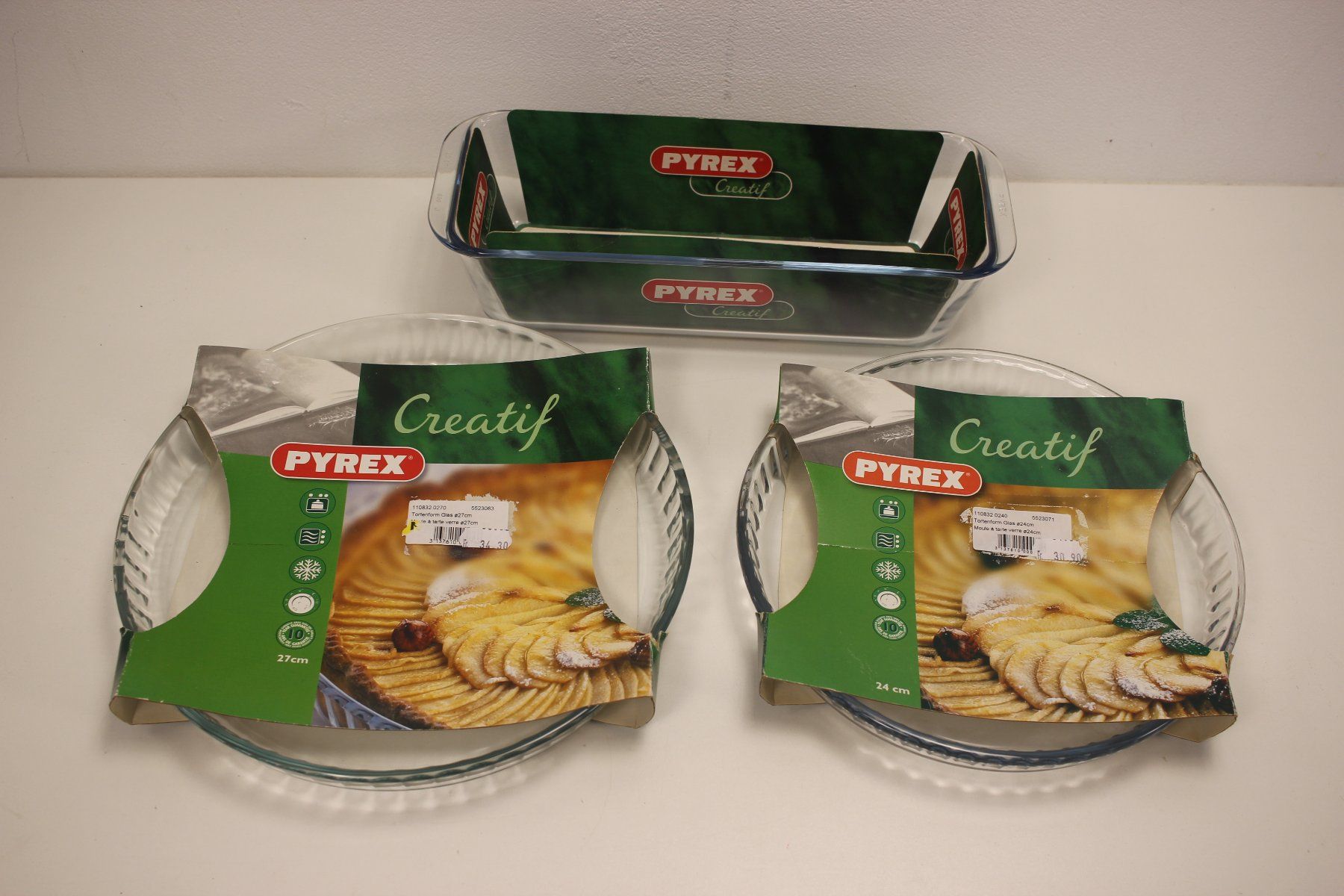 Pyrex Moules à gâteaux: Pyrex Creatif 3 Stk. Glas Kuchenformen – Neuf (Voir description) à Kägiswil par pebart