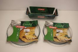 Pyrex Creatif 3 Stk. Glas Kuchenformen