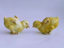 Zwei Küken*Sitzendorf*Frühlings- oder Osterdekoration*****