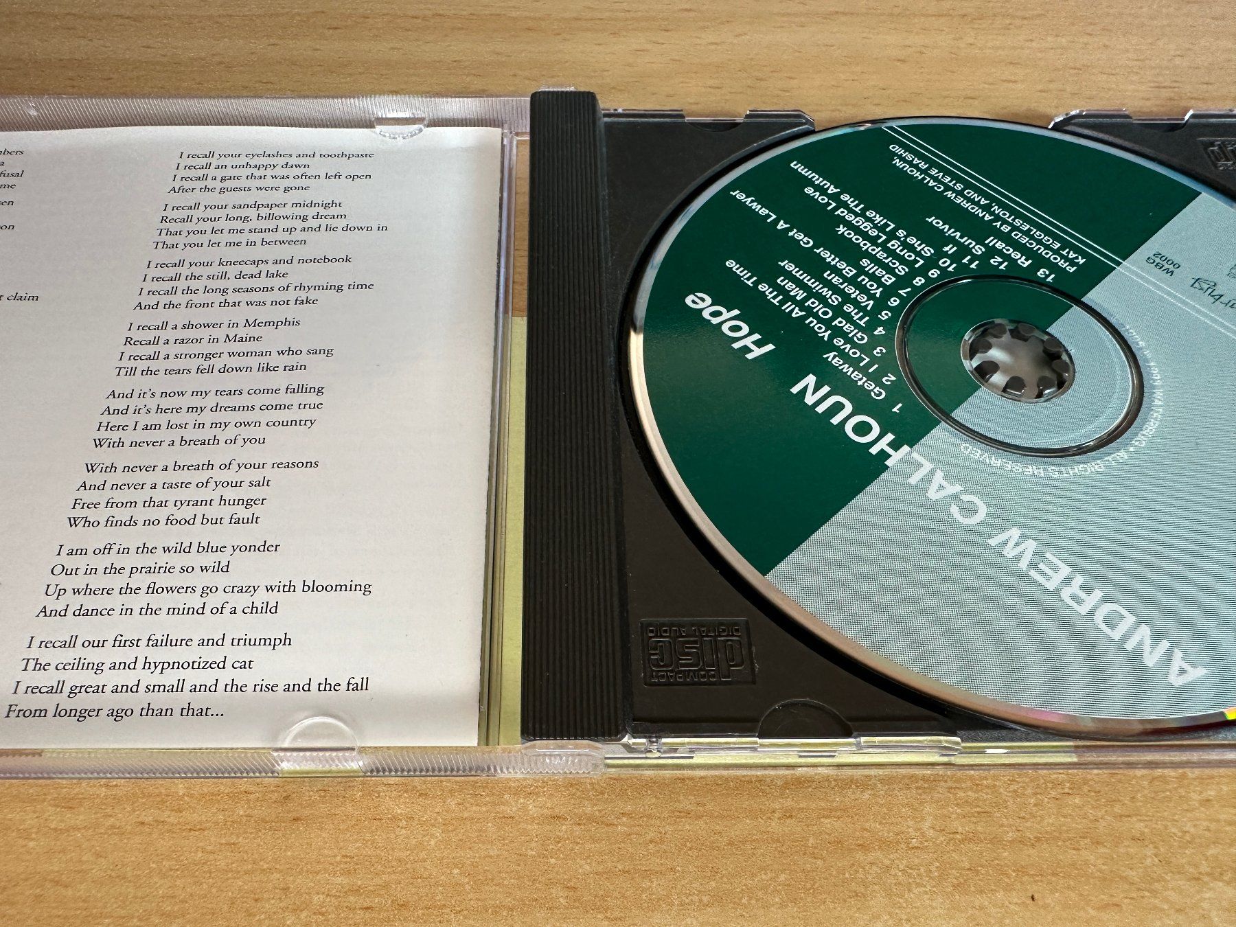 CD: Andrew Calhoun – Hope – Usato da Rikon im Tösstal venduto da Alpenmutz 2