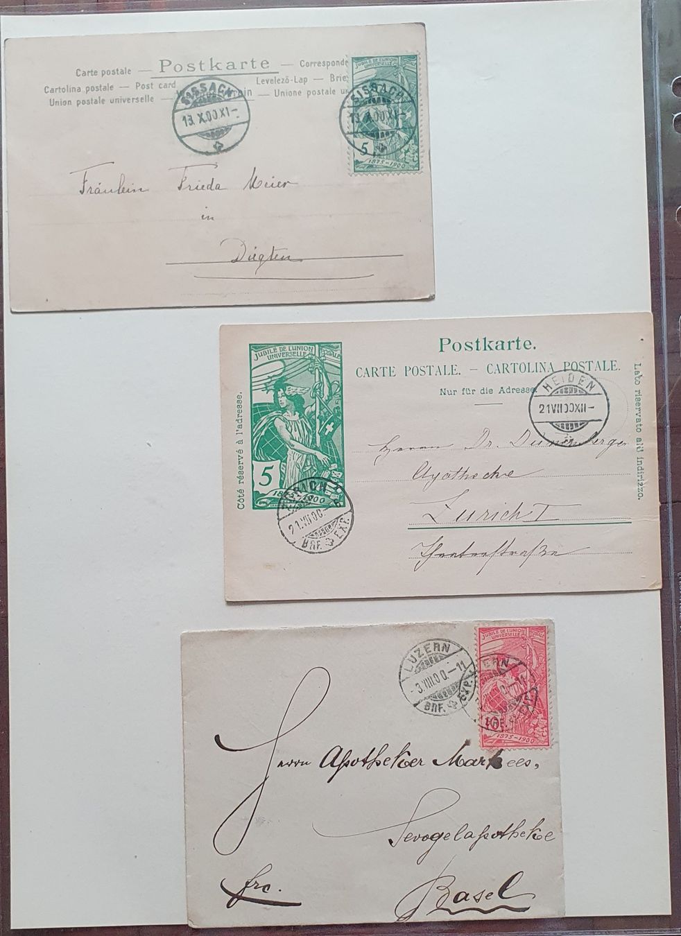 Alle Briefmarken: Lot UPU – Gebraucht aus Kreuzlingen von Rschweiz1 4