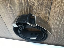 Ceinture en cuir noir Florian Obst Chic et élégante, 2023