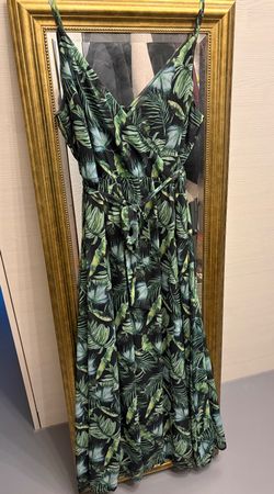 Blumenmuster Sommerkleid neuwertig Grösse L