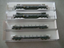 Fleischmann Spur N - 4 Rungenwagen - OVP