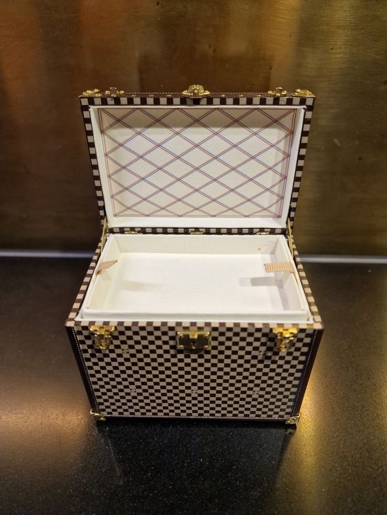 LOUIS VUITTON Damier 1895 Trunk Mini Malle Chapeaux Box W/Case