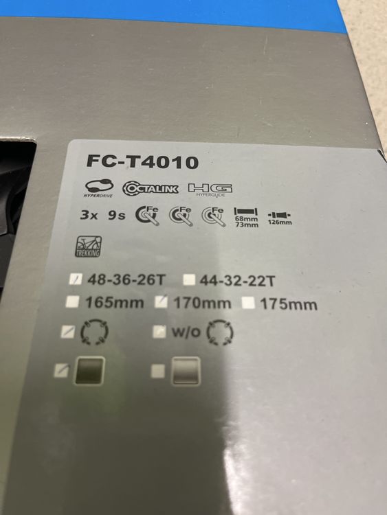 Shimano FC-T4010 Kurbelgarnitur 3x9 neu & OVP 2