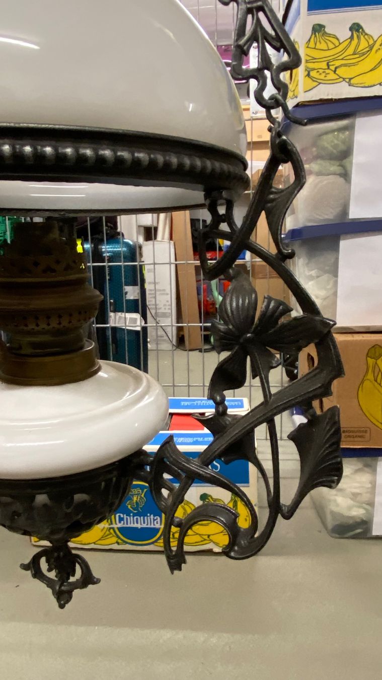 Lampes: Gusseisenlampe/Petroleum original / restauriert – D'occasion à Sennhof par tuttobello 8