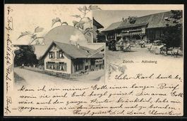 AK Zürich, Gaststätte Adlisberg, 1902