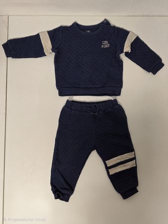 C&A Baby Club Set Gr. 86 dunkelblau „Cool & Cosy“ 