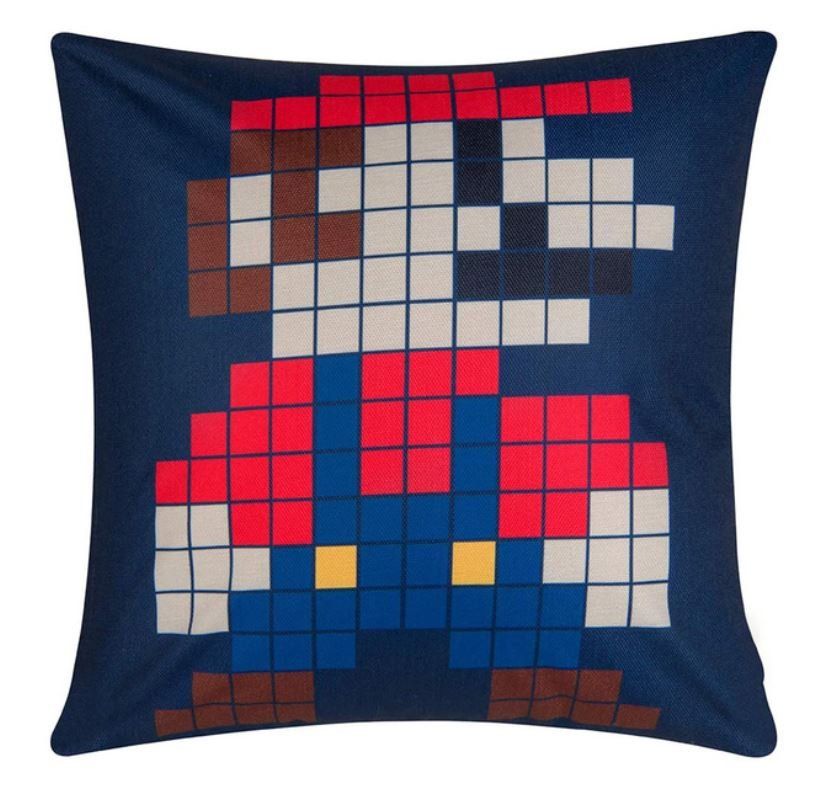Cuscini: Super Mario Kissenbezug Retro Pixel Polyester Sofa Couch Wii – Nuovo e nell'imballaggio originale da Dättlikon venduto da easythings 1