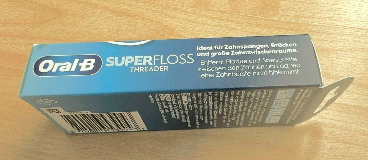 Oral B Cura dei denti: Oral-B Superfloss THREADER Zahnseide 50 Fäden – Nuovo e nell'imballaggio originale da Matzendorf venduto da BTCSwisswatcher 1