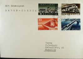 277 - 280 FDC mit Abart Gänsefüsschen (Kat. 80.--) ab 7.--
