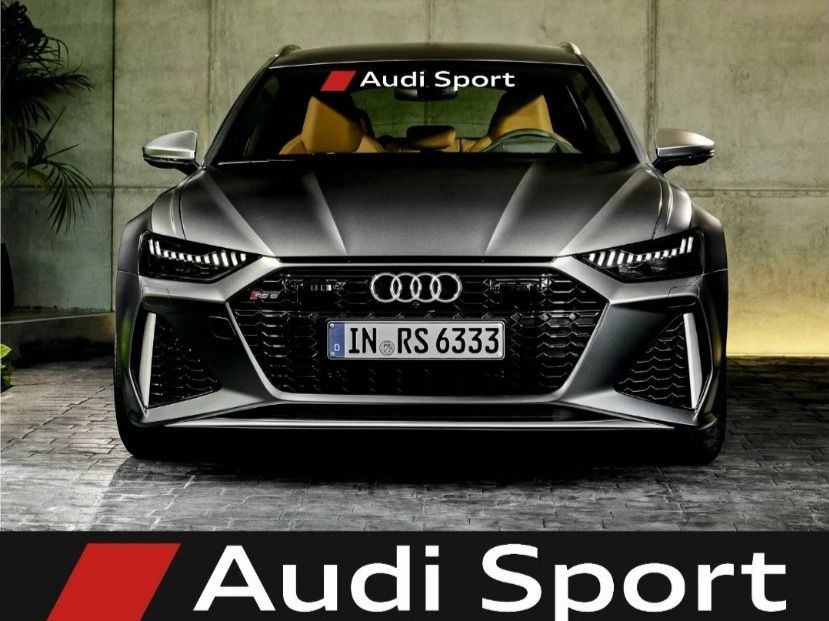 Aufkleber Audi Sport für Wind- Heckscheibe oder Karosserie