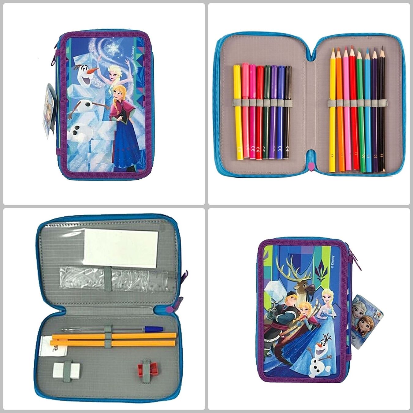 Astucci : Etui mit 2 Fächern (Ebenen) FROZEN (Futteral) – Nuovo e nell'imballaggio originale da Wettingen venduto da kochshop 2