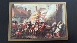 Jersey Briefmarken Block "The Death of Major Peirson"1981