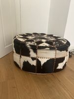 XL Kuhfell Hocker - Patchwork Design