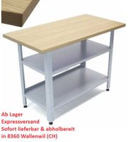 06058 - Werkbank 2 Ablagefächer Werktisch
