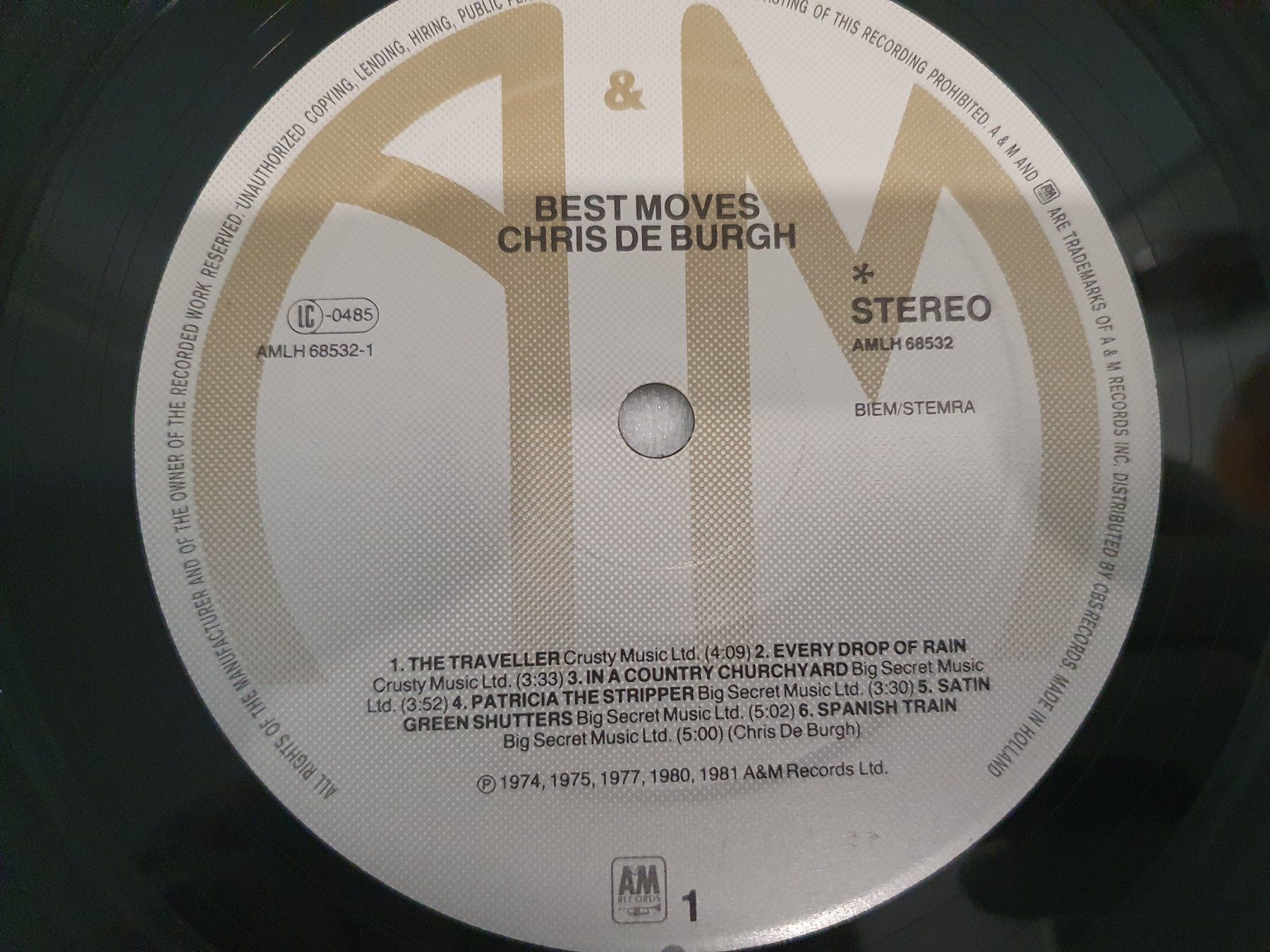 Dischi in vinile: Chris de Burgh – Best Moves – Usato da Uster venduto da Vinyl-Leidenschaft 4