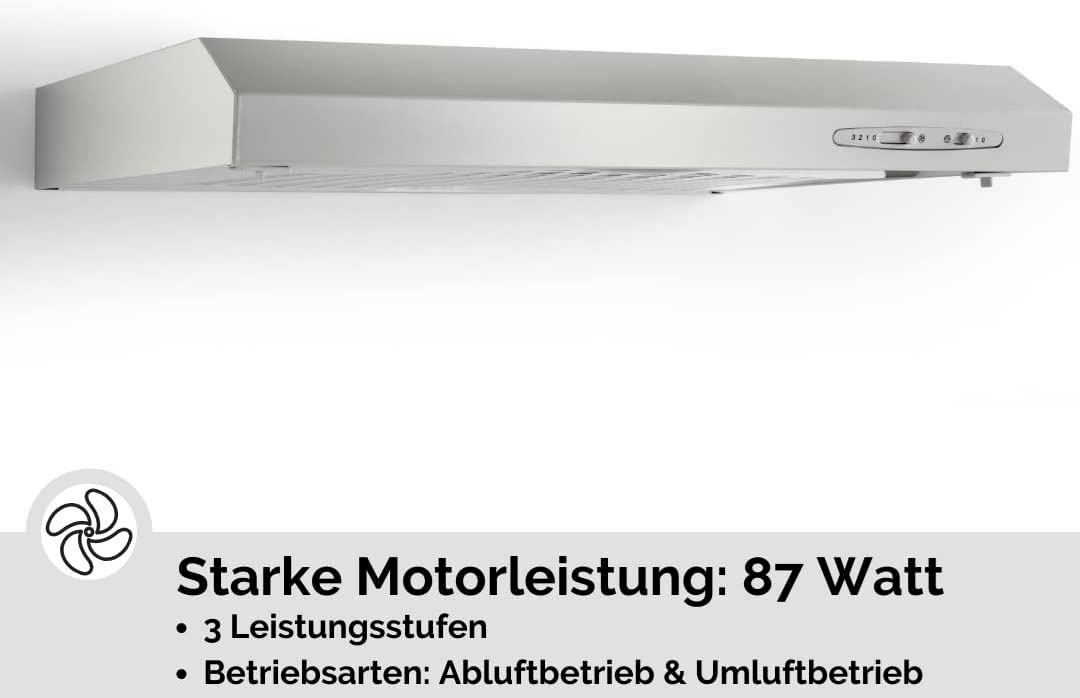 Dampfabzug: PKM Dunstabzugshaube UBH5000H2 silber – Neu und originalverpackt aus Bottighofen von zaap 1