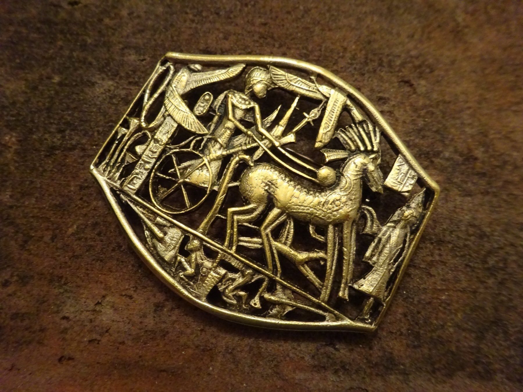 Spille & Fermagli: Brosche Pharao Ägypten / 925 S vg. – Usato da Esslingen venduto da FetteSchnecke 2