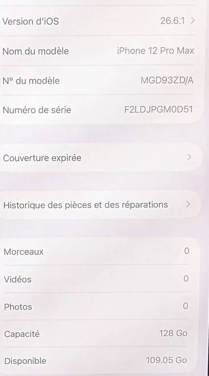 Portables: iPhone 12 Pro  – D'occasion à geneve par mat_5vqv 2