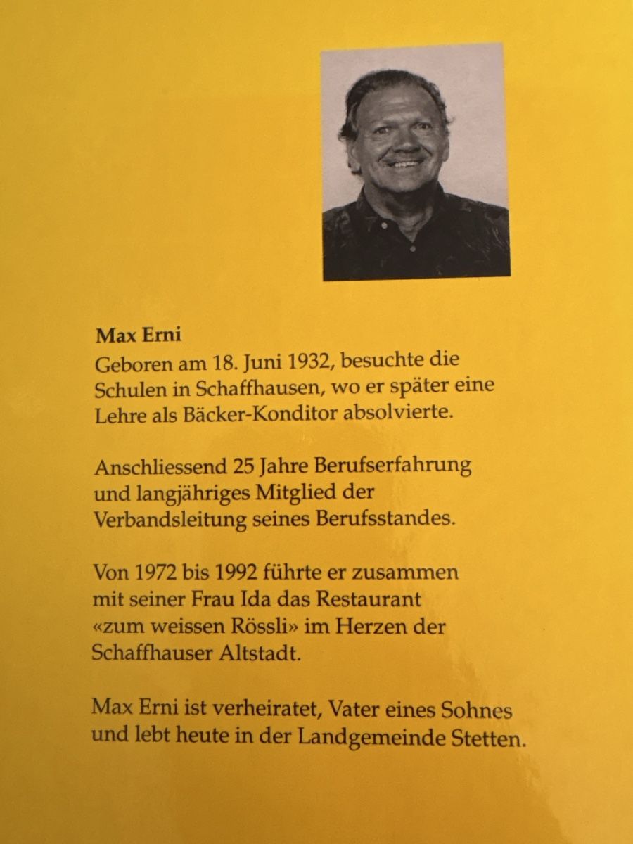 Livres: Max Erni Ich war der Esel-Beizer in Schaffhausen – Neuf (Voir description) à Schaffhausen par Reporter 1