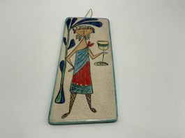 Keramik Wandbild Kohler Biel Handarbeit Vintage